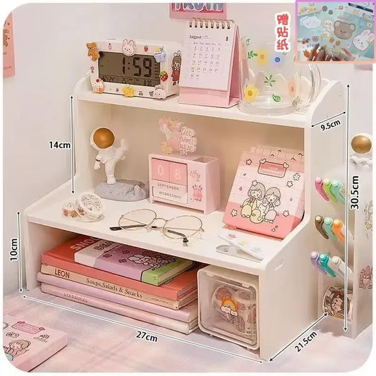 Desktop Organizing Storage Rack Study Stationery Storage Rack Bedroom Cosmetics Storage Rack Tabletop Sundries Organizer